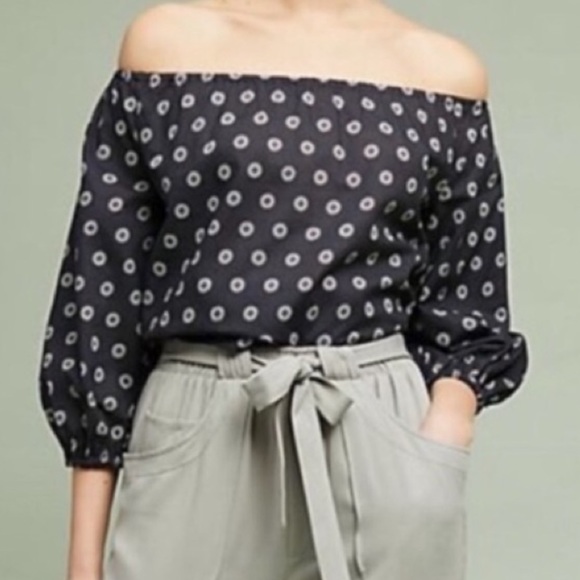 Anthropologie Tops - Anthropologie Maeve Sun Off the Shoulder Top XS
